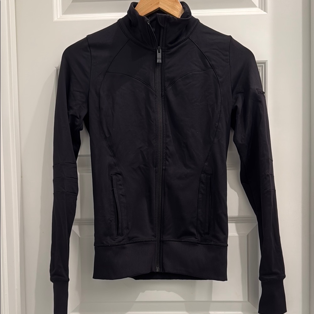 ALO Yoga Black Full-Zip Jacket